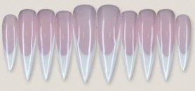 Sheer White French Tip press-on nail set