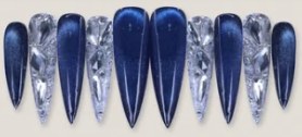 Blue Cat Eye Shimmer press-on nail set