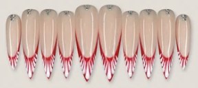 Red Blood Drip French press-on nail set
